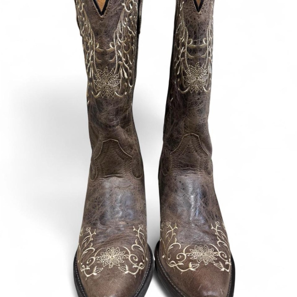 Laredo Dan Post No More Drama Red Womens Western Boots 3125 - Picture 4 of 6